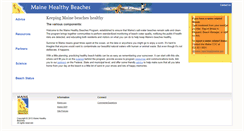 Desktop Screenshot of mainehealthybeaches.org