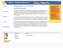 Tablet Screenshot of mainehealthybeaches.org